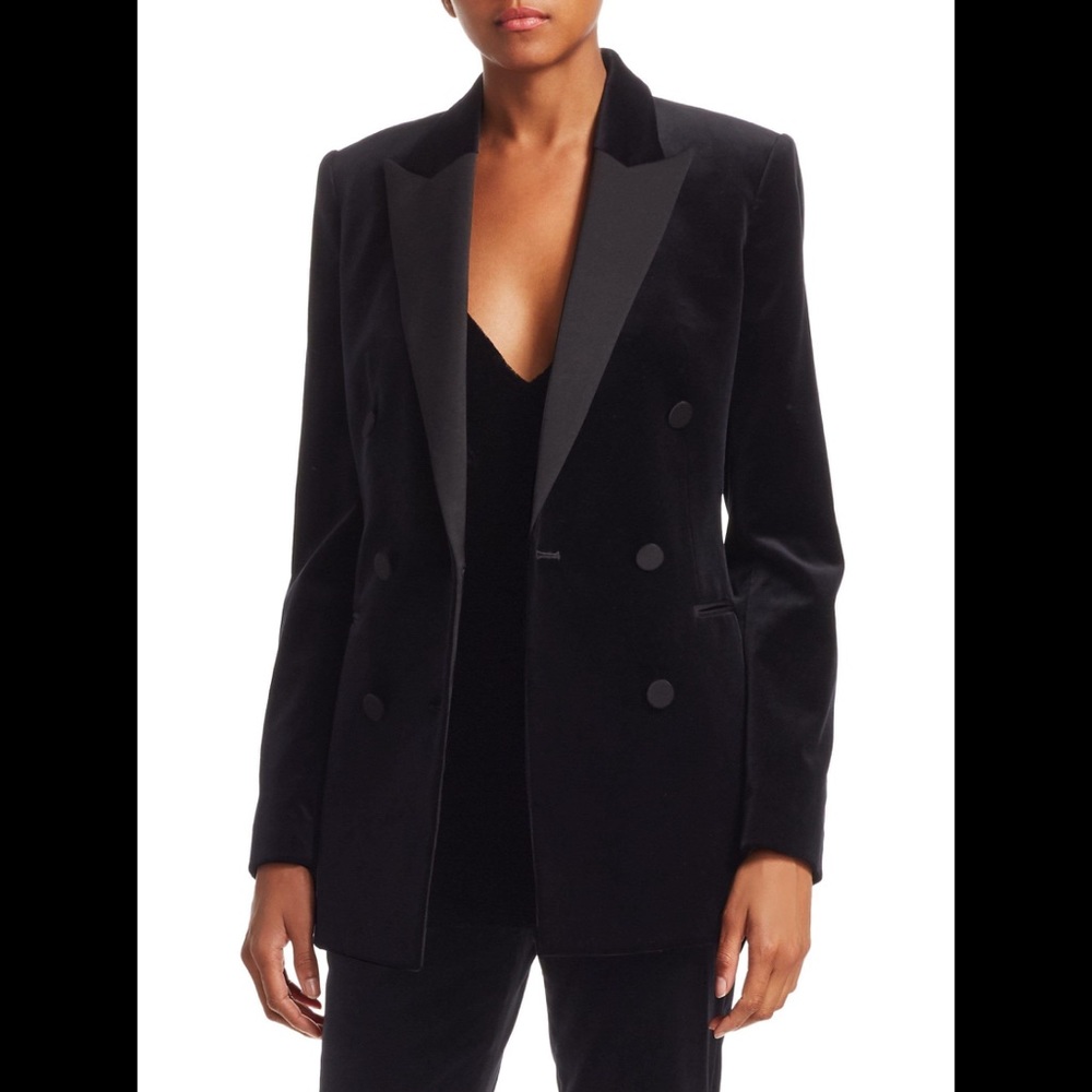 NWOT Theory Velvet Tuxedo Blazer - Picture 1 of 11